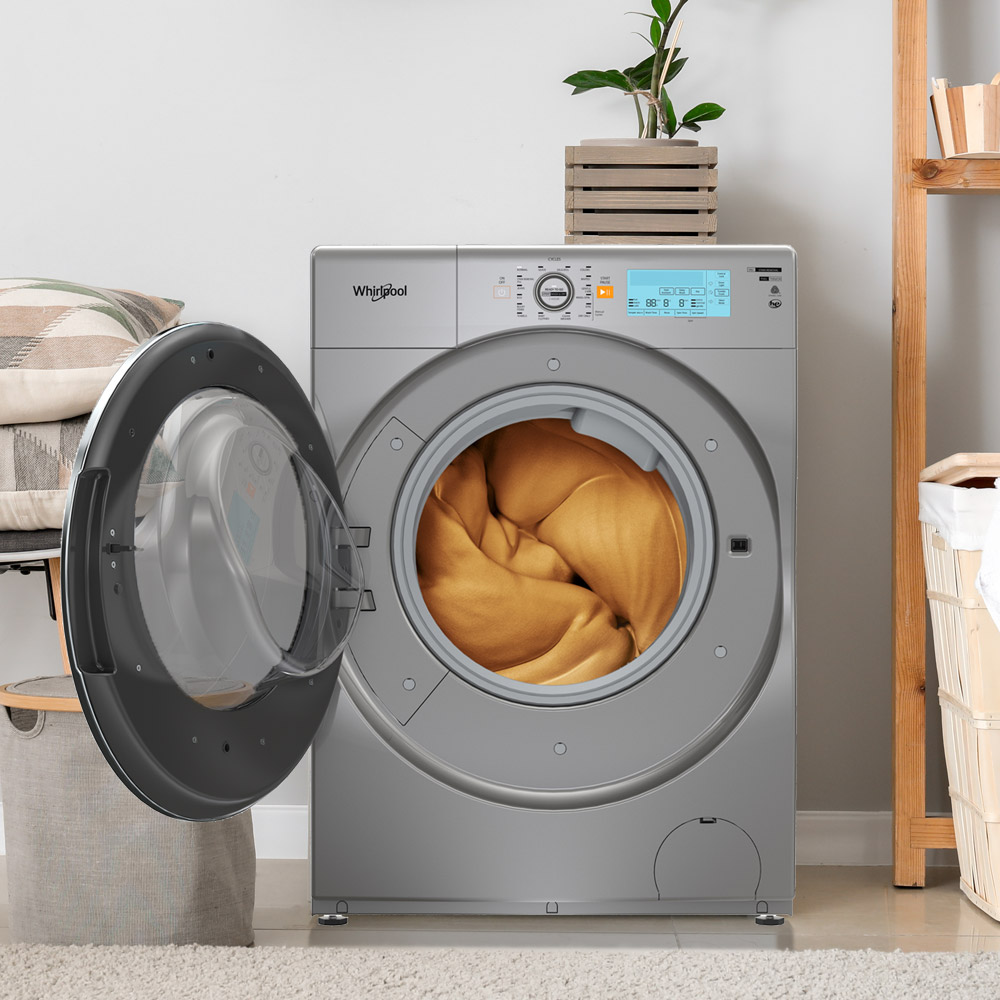 Lavadora secadora 10 Kg carga frontal Whirlpool 7501545510465 Panel intuitivo de fácil puesta en marcha. Táctil con pantalla digital.