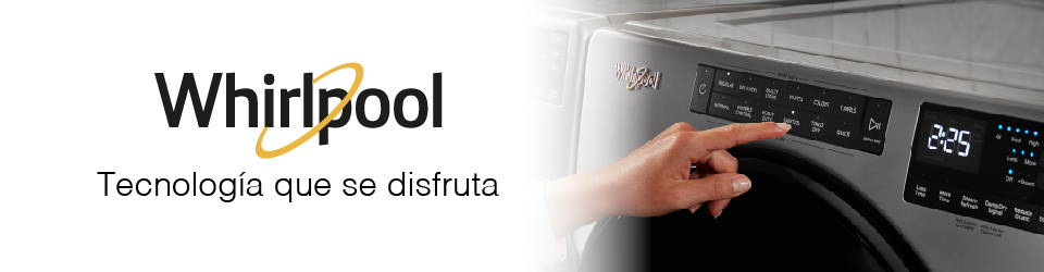 Nevecón 4 puertas Whirlpool con espacios adaptable y anaqueles convertibles de refrigerador a congelador.