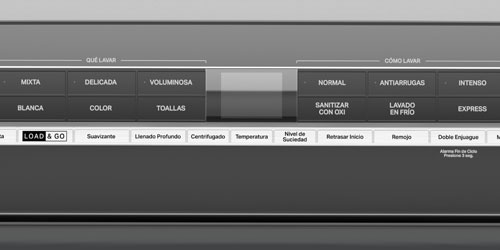 Lavadoras Whirlpool 883049602011 12 ciclos y un panel digital intuitivo What & How que con dos botones pondrás en marcha todo el proceso de lavado.