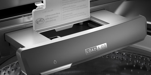 Lavadoras Whirlpool 883049602011 con dispensador completamente automático que te liberará por más de 20 lavadas de cargar detergente, suavizante y blanqueador.