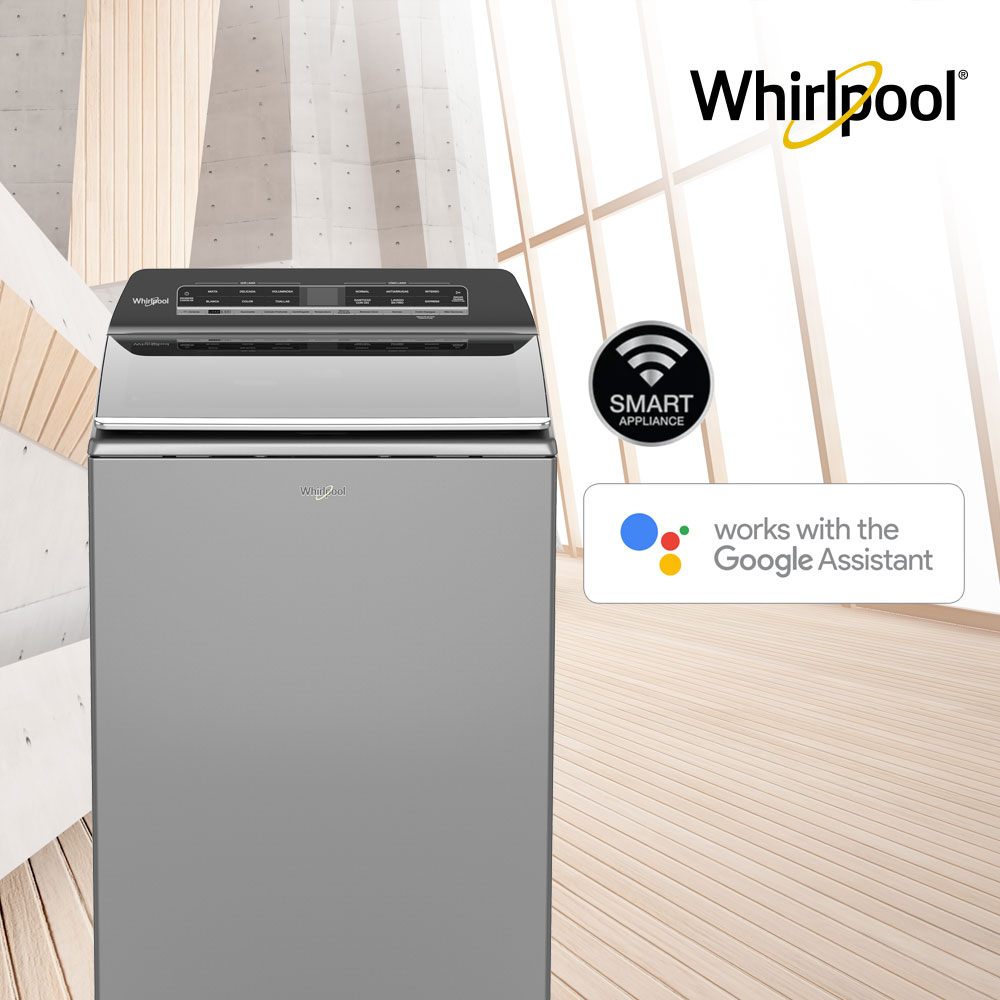 Lavadoras Whirlpool 883049602011 Con 12 programas de lavado. Conexión Wi Fi y ahorro de agua, detergente, suavizante y tiempo.