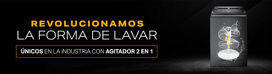 Lavadoras Whirlpool 883049636306 ambientada en cocina moderna con características de conectividad Wi-Fi y opción de funcionamiento con Google Assistant.