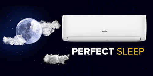aire acondicionado Whirlpool 883049636405 con control de mando a distancia. Funciónes para sueño perfecto.