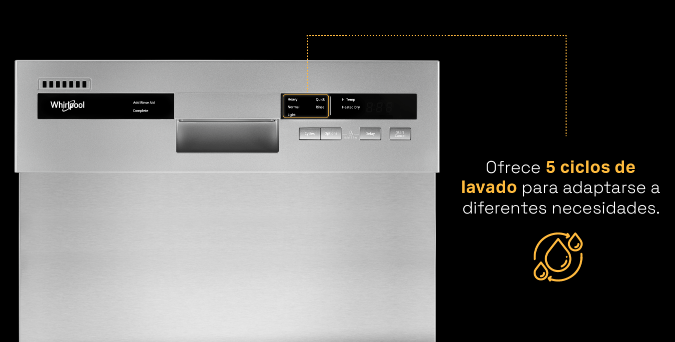 Nevecon 4 puertas Whirlpool 7501545587931 con 5 tecnologías, xpert inverter y con 592 litros de capacidad.