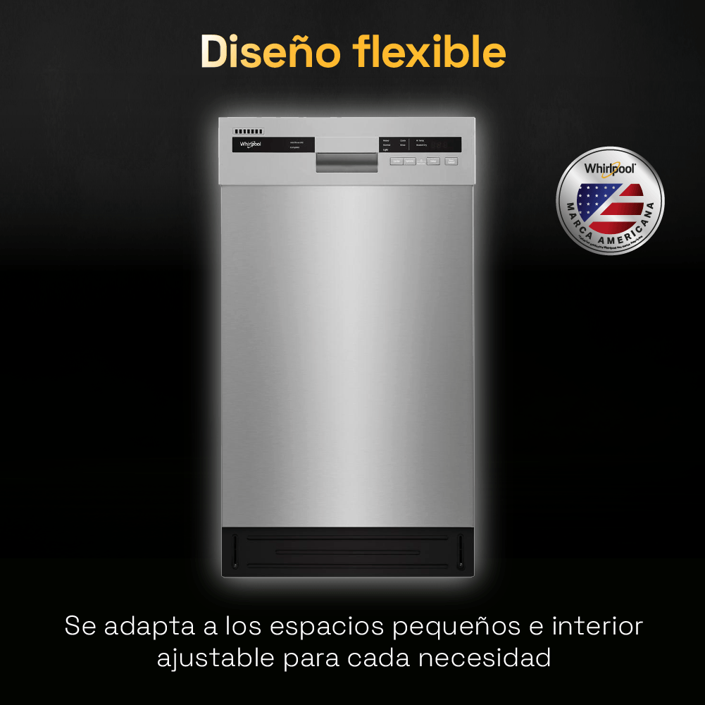 Nevecon 4 puertas Whirlpool 7501545587931 con 5 tecnologías, xpert inverter y con 592 litros de capacidad.