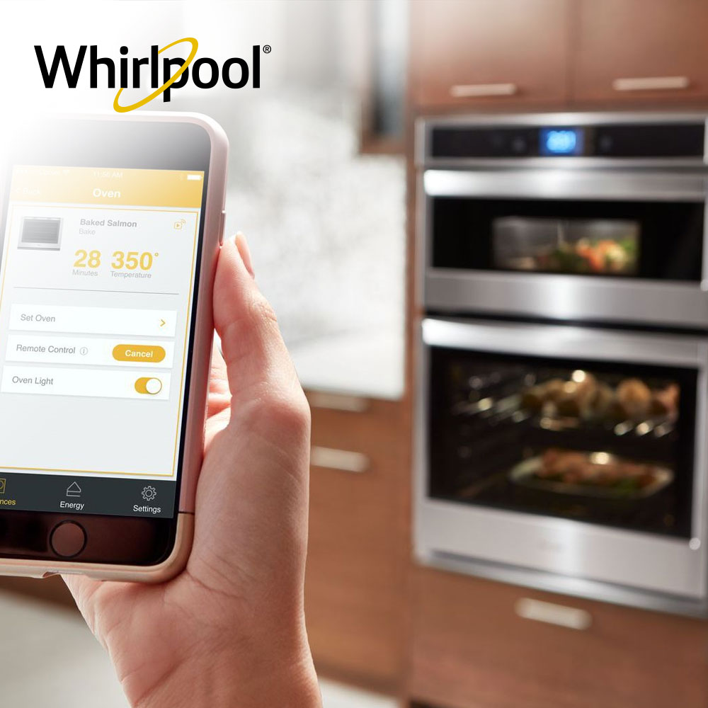 Torre de Hornos con horno microondas Whirlpool 883049446882 Cocción por convección y pantalla táctil con control de manera remota.