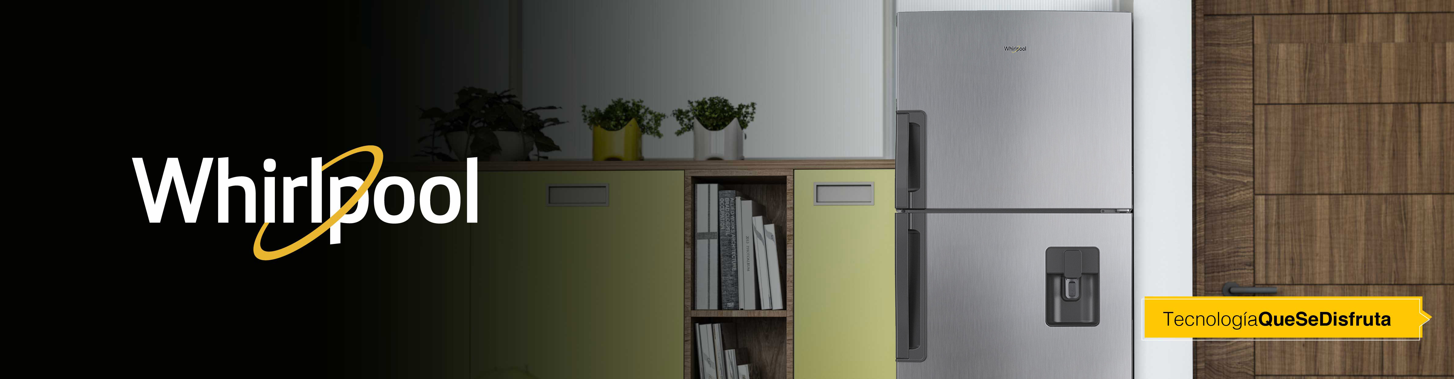 Nevecón 4 puertas Whirlpool 7501545587931. con gran capacidad de almacenamiento y flexibilidad de acomodación.