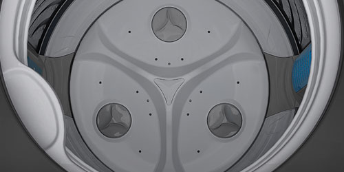 Lavadora Whirlpool WWG18BSHLA Tina de acero inoxidable y medidor Smart Load al interior.