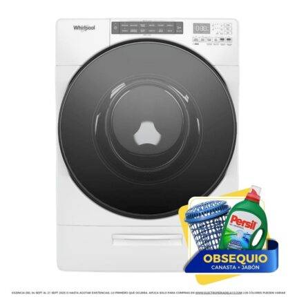Lavasecadora WHIRLPOOL 20Kg Carga Frontal 7MWFC6820LW Blanco