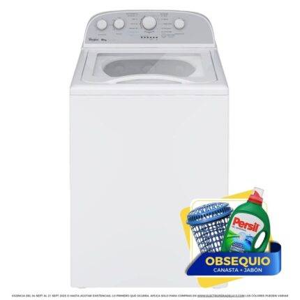 Lavadora WHIRLPOOL 18 Kg Carga Superior 7MWTW1805EM Blanco