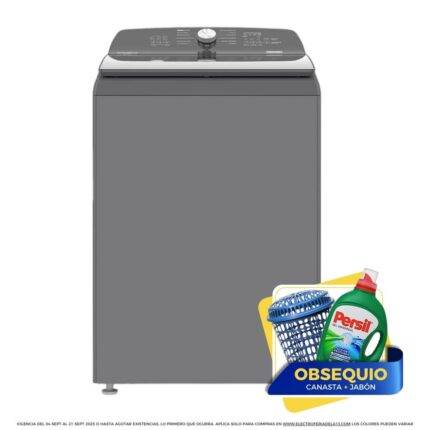 Lavadora WHIRLPOOL 25 Kilos Carga Superior 8MWTWLA41WJG Gris