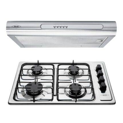 Combo Haceb Campana TOFU V3 Inox + Estufa Sesamo Inox