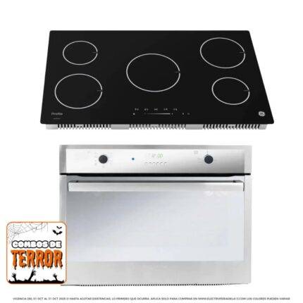 Combo de Cocina Estufa GE PGP95IV0 + Horno Challenger HE-9761