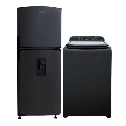 Combo Haceb Lavadora LAV IVY 19 Kg + Nevera NEV 243 SE MI TI R2 Negro