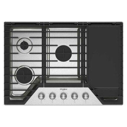 Estufa WHIRLPOOL 76cm 5 Puestos Gas Natural WCGK7530PS Acero